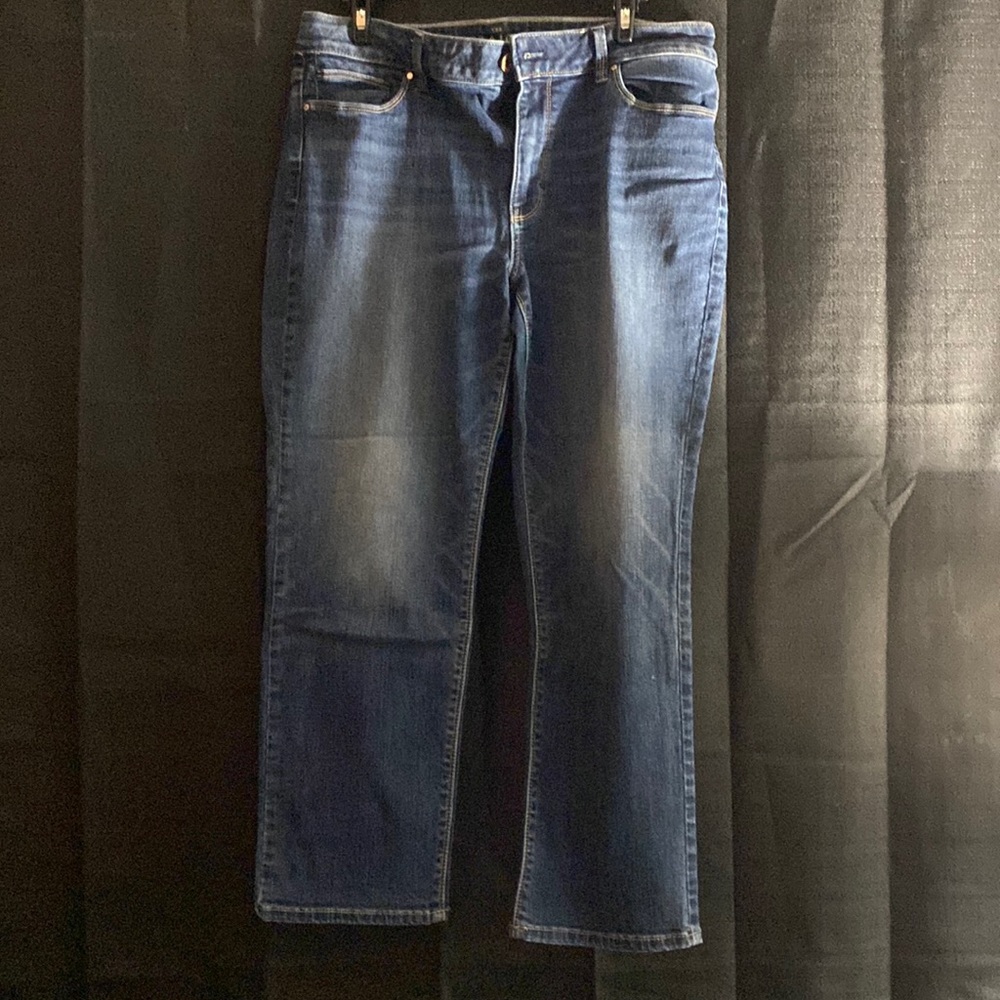 White House Black Market Blue Straight Leg Jeans